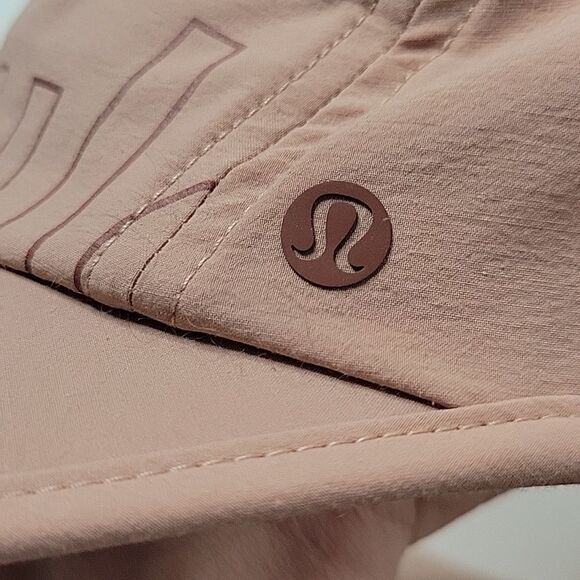 NEW RIPSTOP TRAIL LULULEMON TAN / PINK CLAY ADJUSTABLE CORD LIGHTWEIGHT HAT NWT main image 7